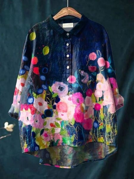 Diana | Blouse with floral print