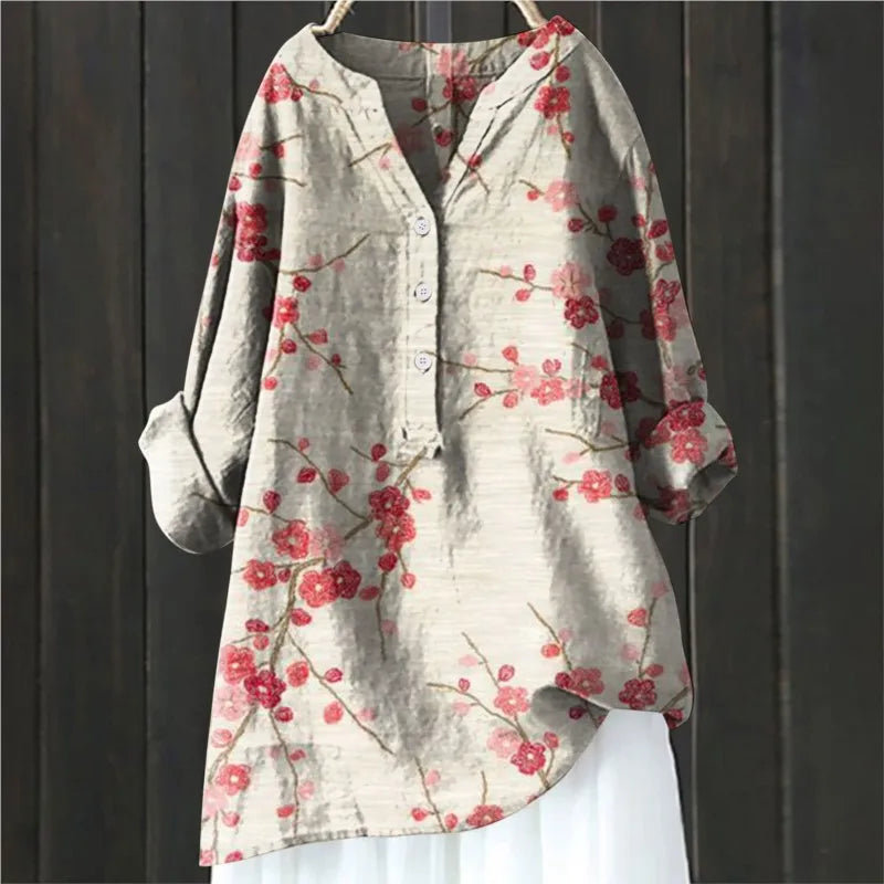 Marlowe | Chic Blouse with Floral Accents