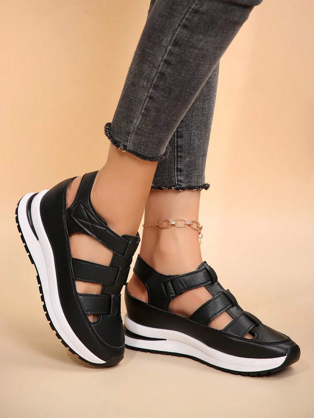 Michelle | Comfort Closed-Toe Sneaker Sandals