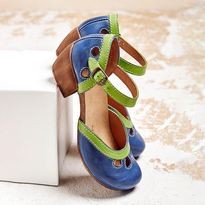 Sienna | Orthopedic sandals with low heel