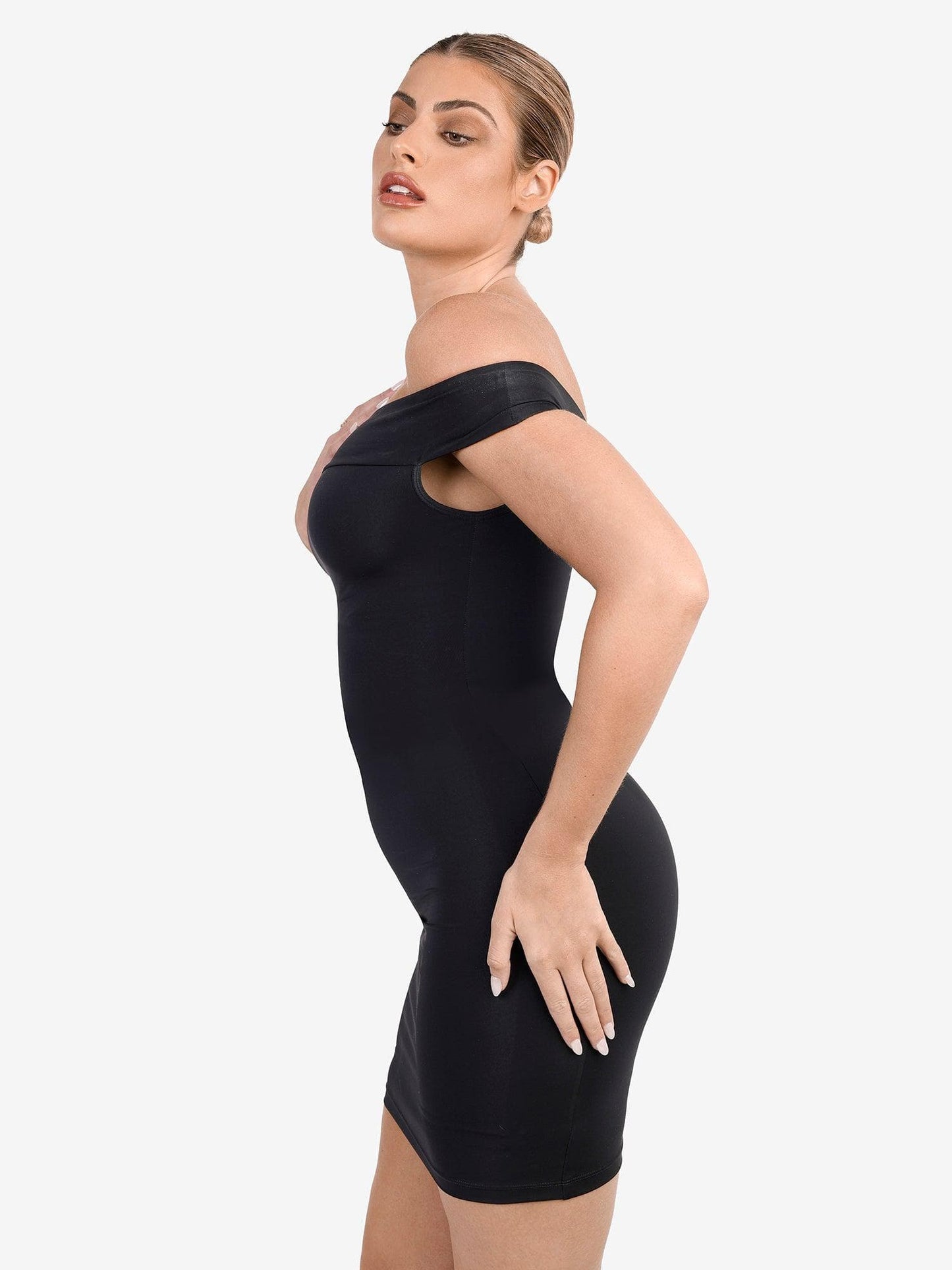 ARIA | Shapewear Crew Neck Midi Dress