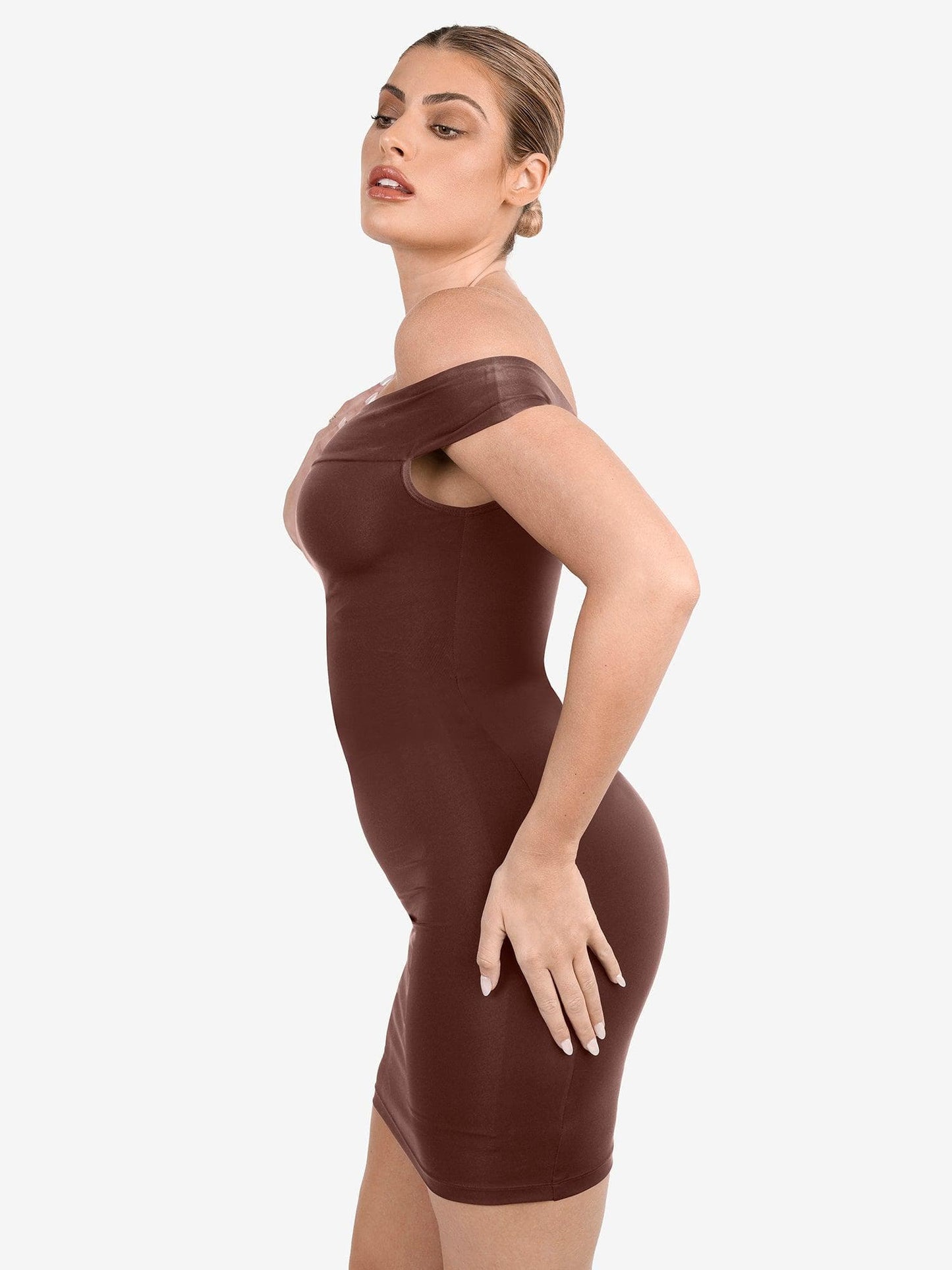 ARIA | Shapewear Crew Neck Midi Dress